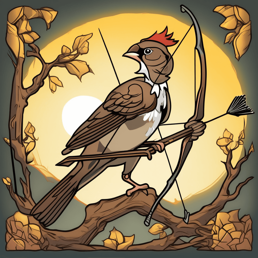 The arrow heals the sparrow's marrow!