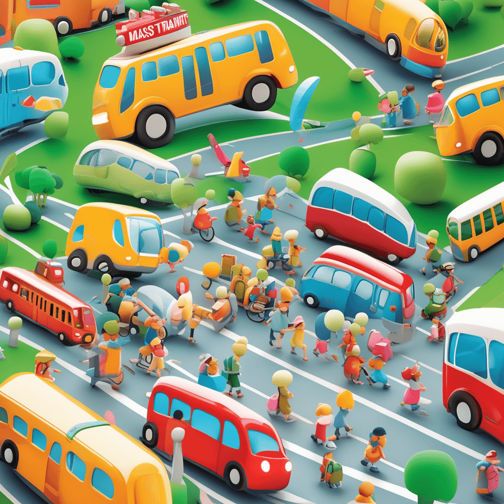 public transportation systems that carry large numbers of people, typically including buses, trains, and subways