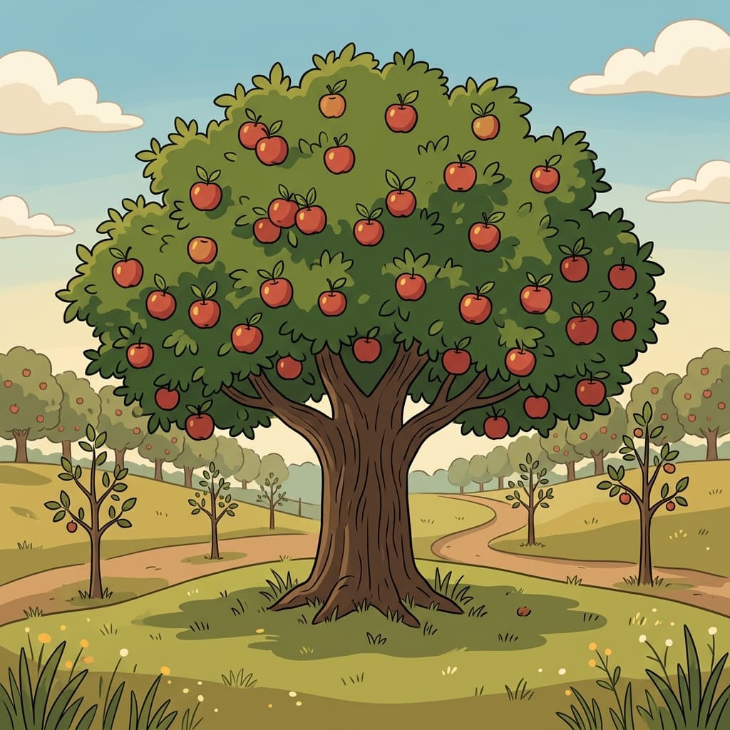 The tree's maturation took many years.
