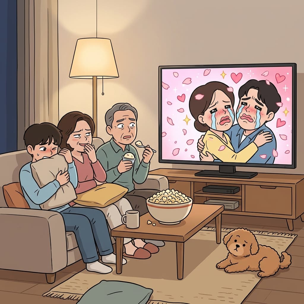 The soap opera's mawkish ending had everyone rolling their eyes instead of crying.