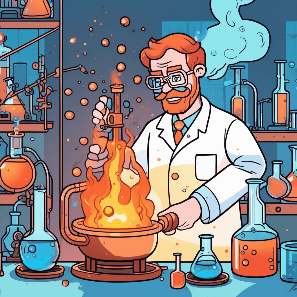 Metal ions from the heated kettle gently settle!