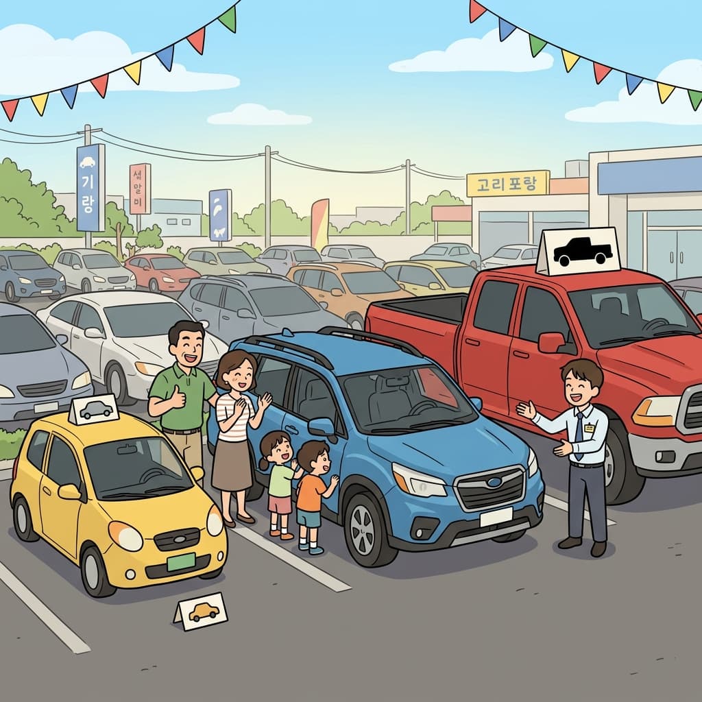The family picked a mid-sized SUV — big enough for road trips, small enough for city parking.