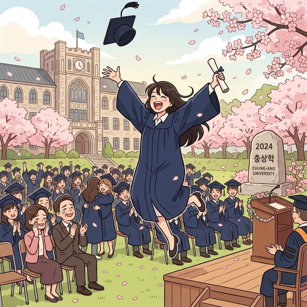 Graduating college was a huge milestone in her life journey.
