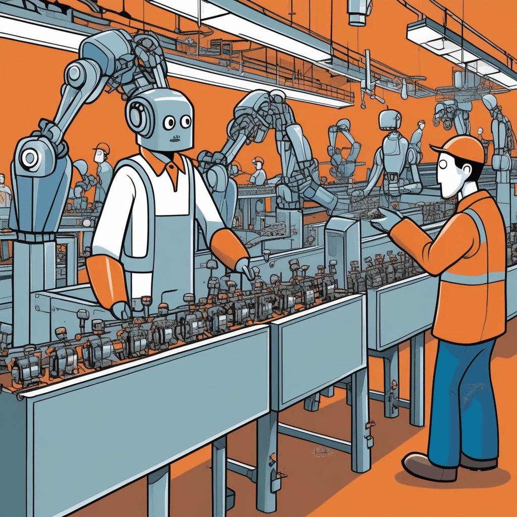 Monotonous work makes humans autonomous, their actions synonymous with machines