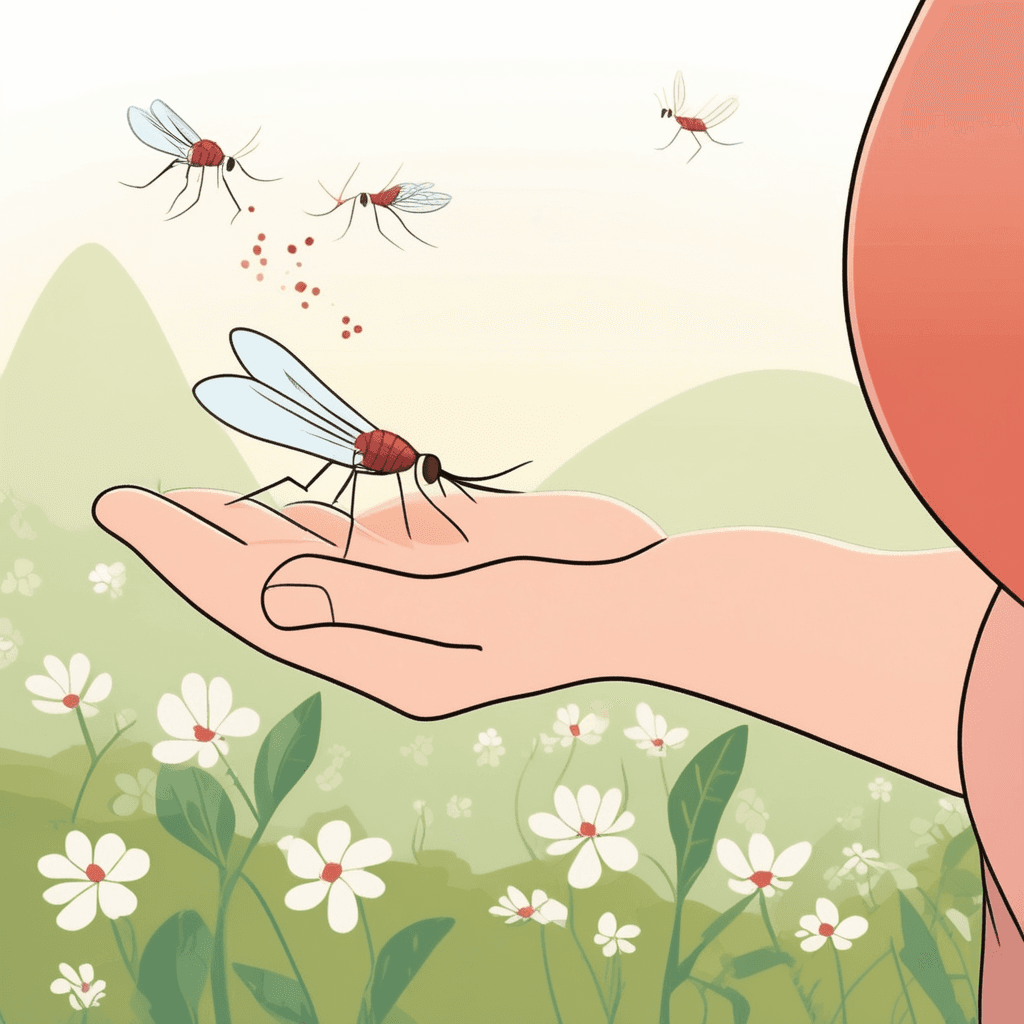 a small flying insect that bites people and animals to feed on their blood