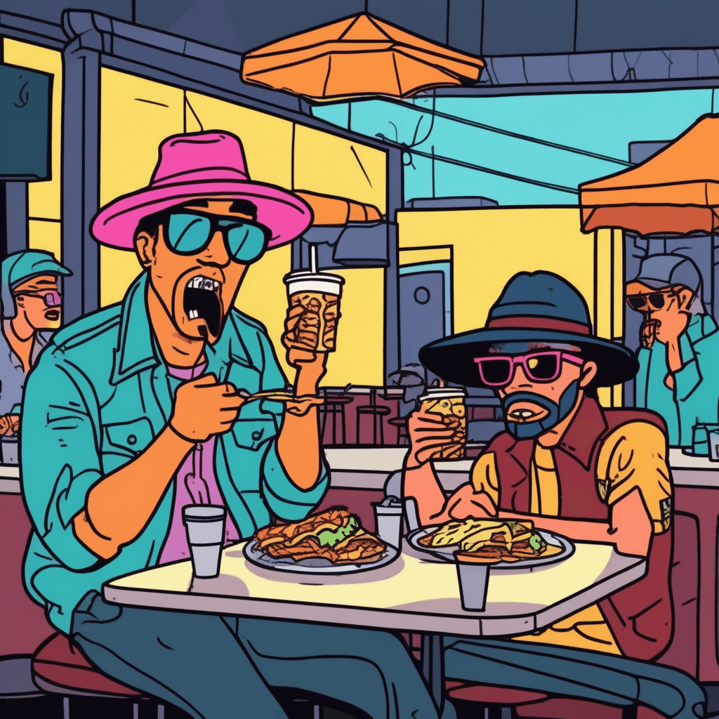The mosquito ruined his burrito meal incognito!