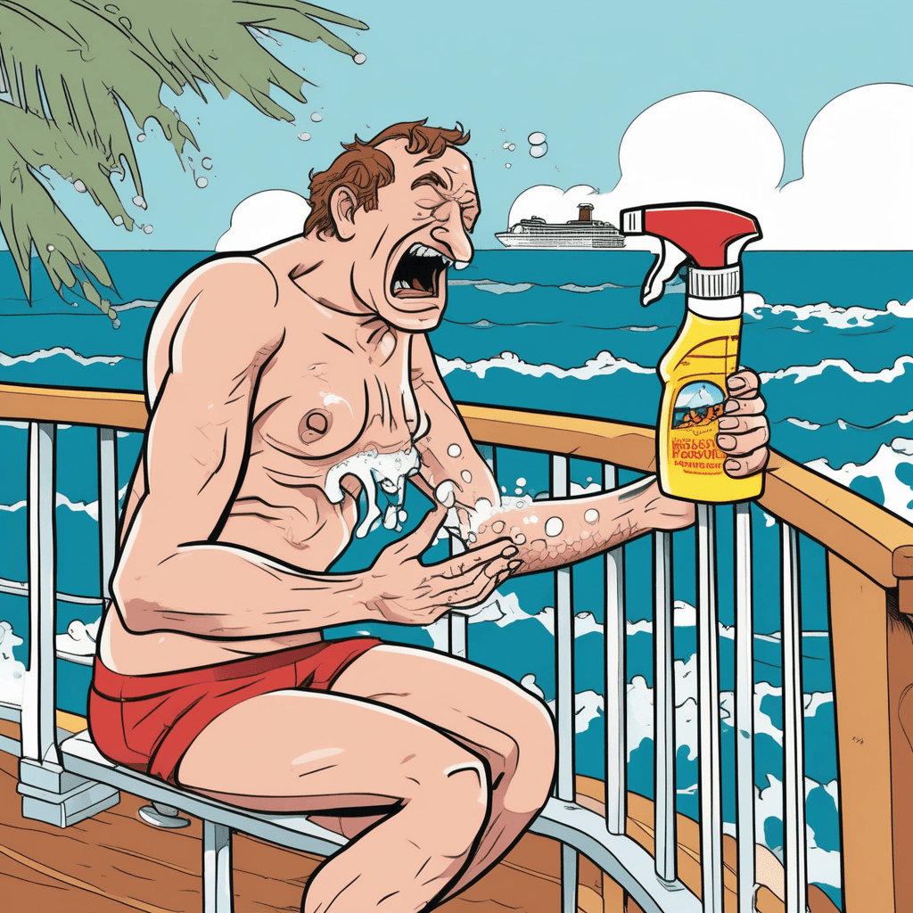Ocean motion sickness beats any lotion!