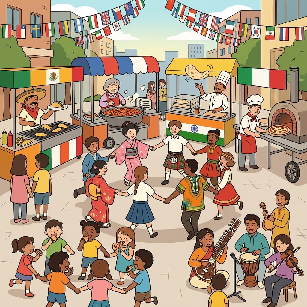 The multicultural street festival brings together food, music, and dance from every continent.