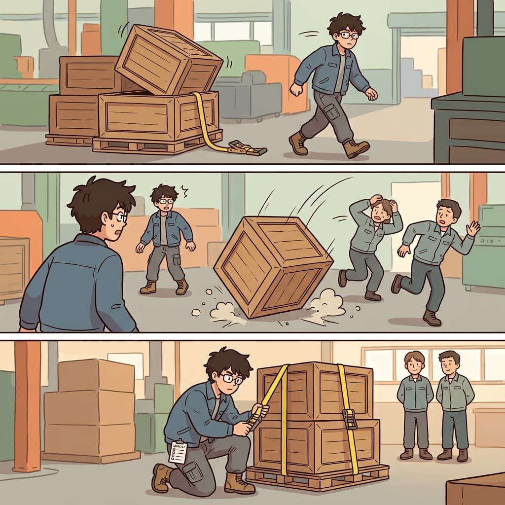 The negligent worker caused an accident and accepted the consequence.
