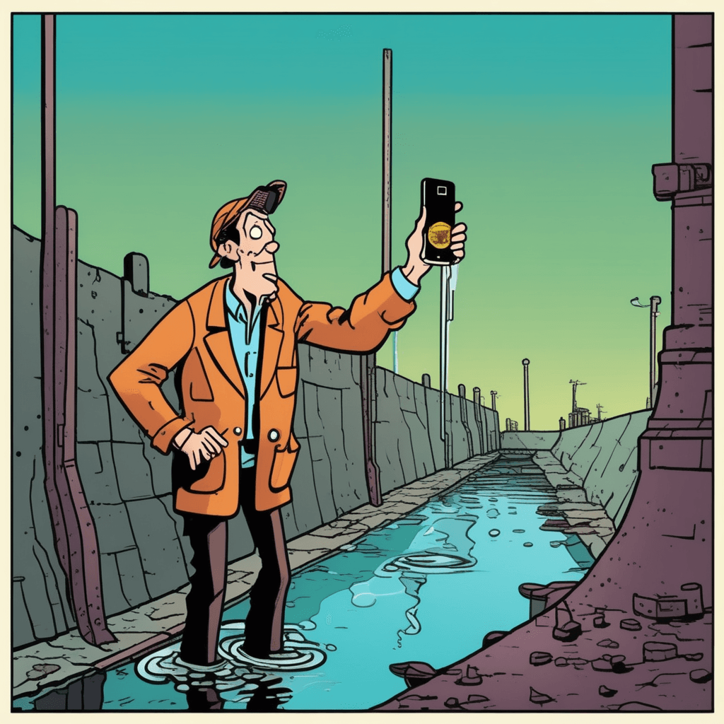 The viewer by the sewer loves the newer technology!