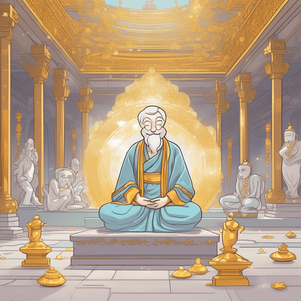 Though imperial wealth is material, wisdom remains nonmaterial!