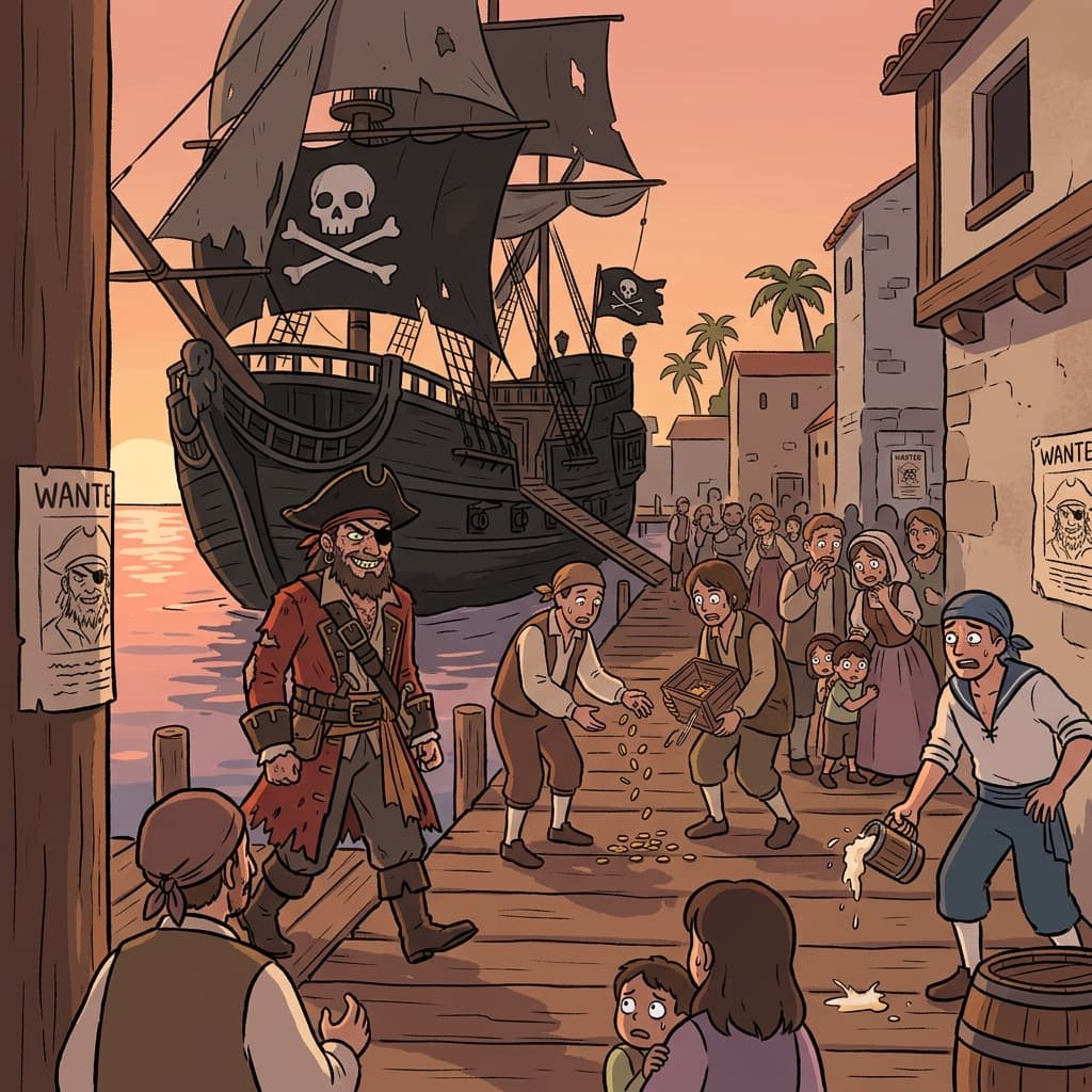 The notorious pirate captain was feared across every port in the Caribbean.