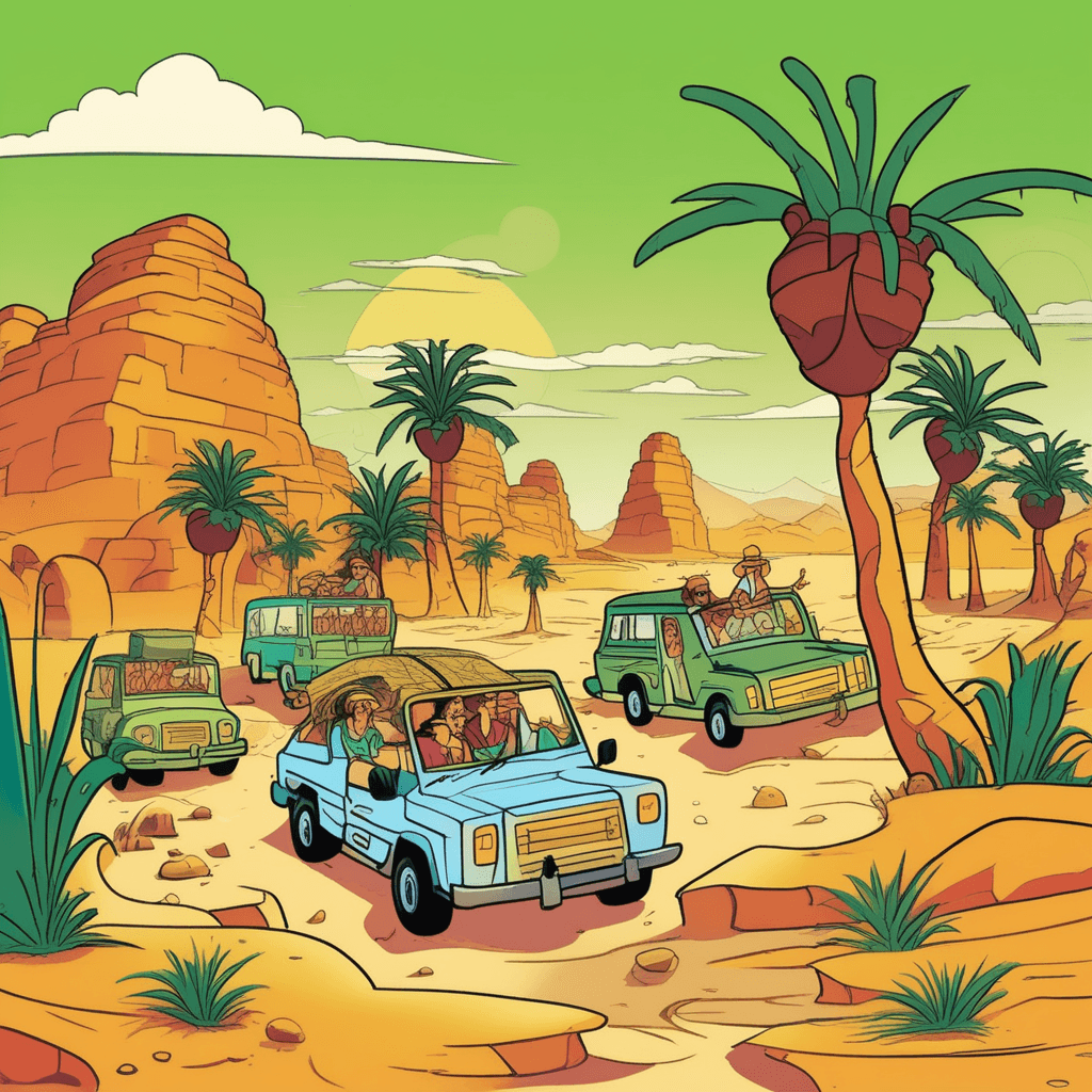 Tired faces find hope in desert oases places
