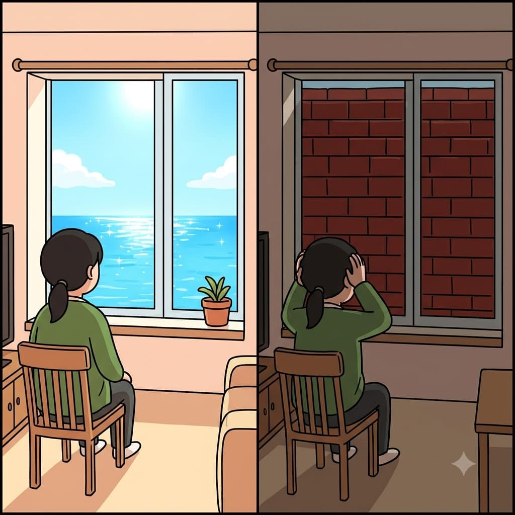 The workers arrived to quickly construct the tall brick wall, which completely obstructed the house's beautiful ocean view.