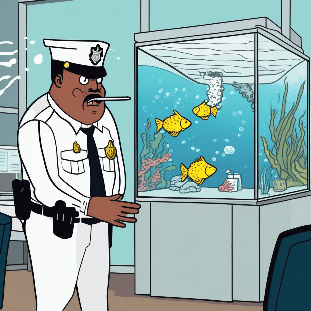 Off-fish-us boss fish demands strict rules in office aquarium