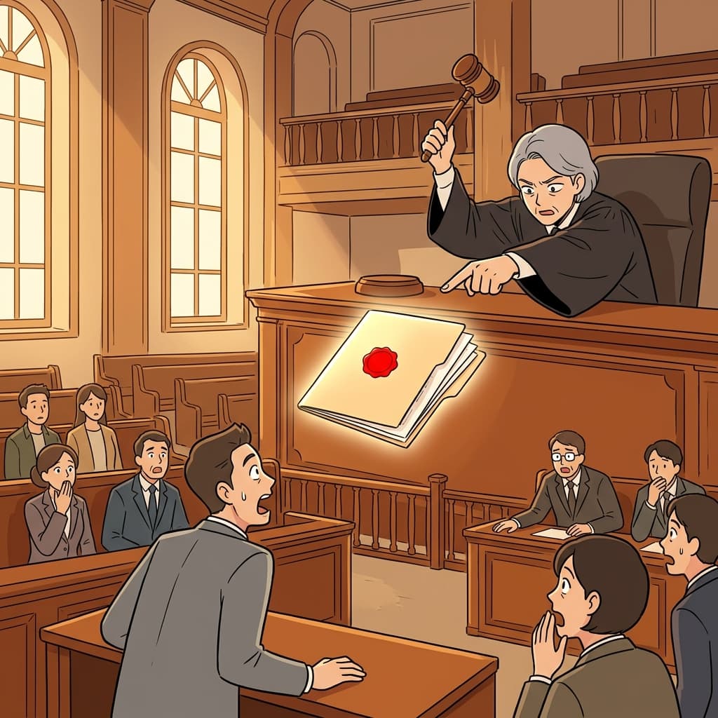 The judge ruled on the basis of the new evidence found yesterday.