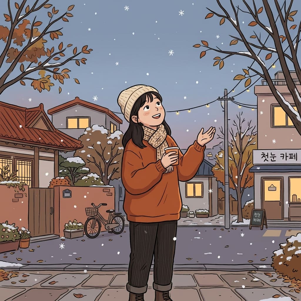 The onset of winter brought the first snowfall.