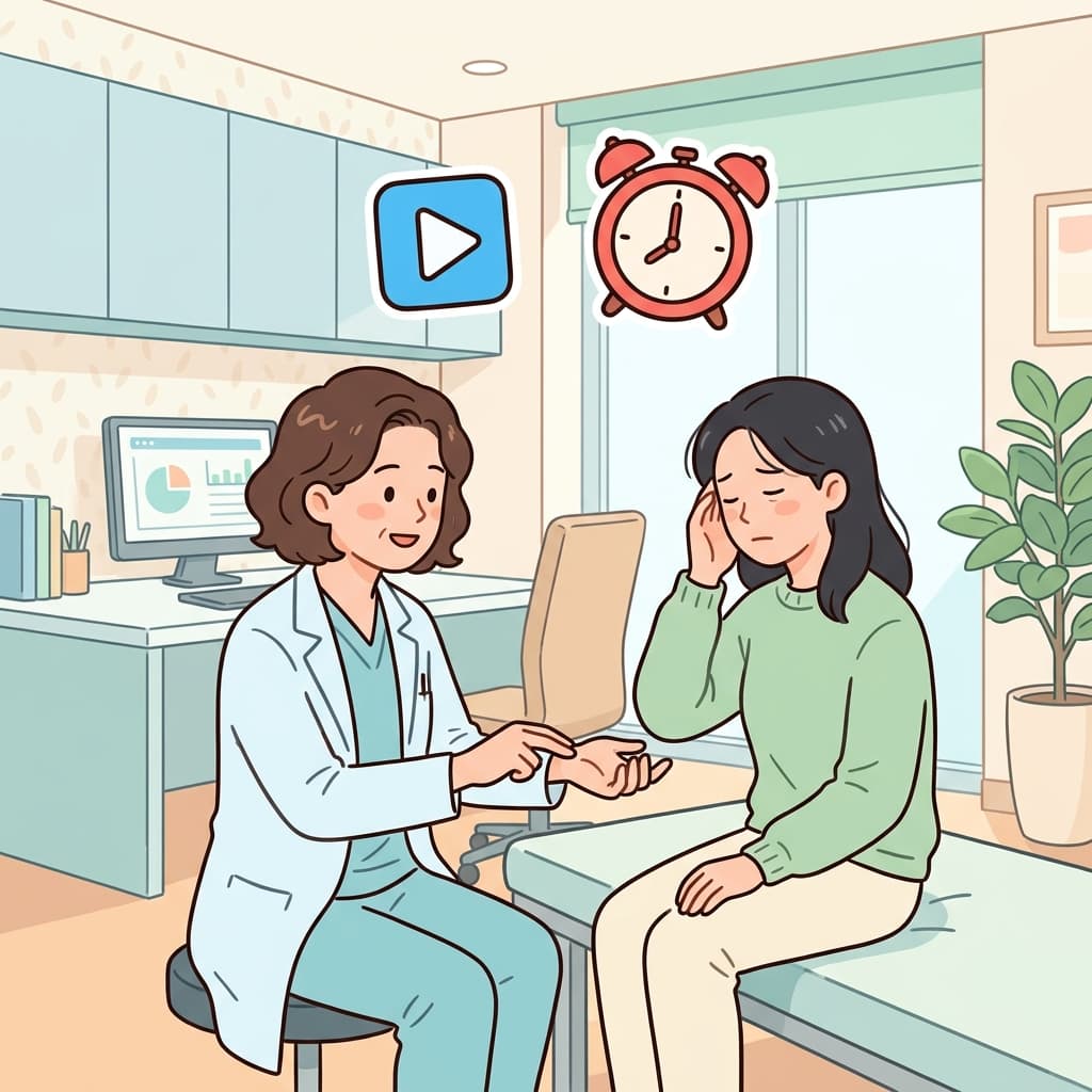 Doctors recognized the onset of the illness early. (▶️ Start + ⏰ Beginning → Onset)