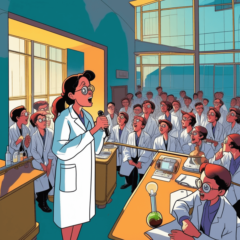 Her oratory flows from laboratory to dormitory!