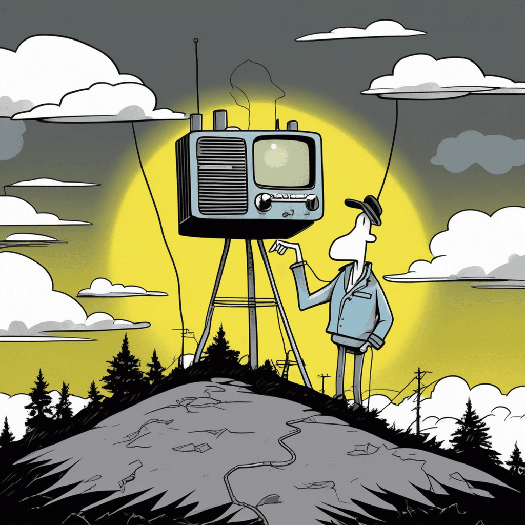 Under skies overcast, hope comes through broadcast