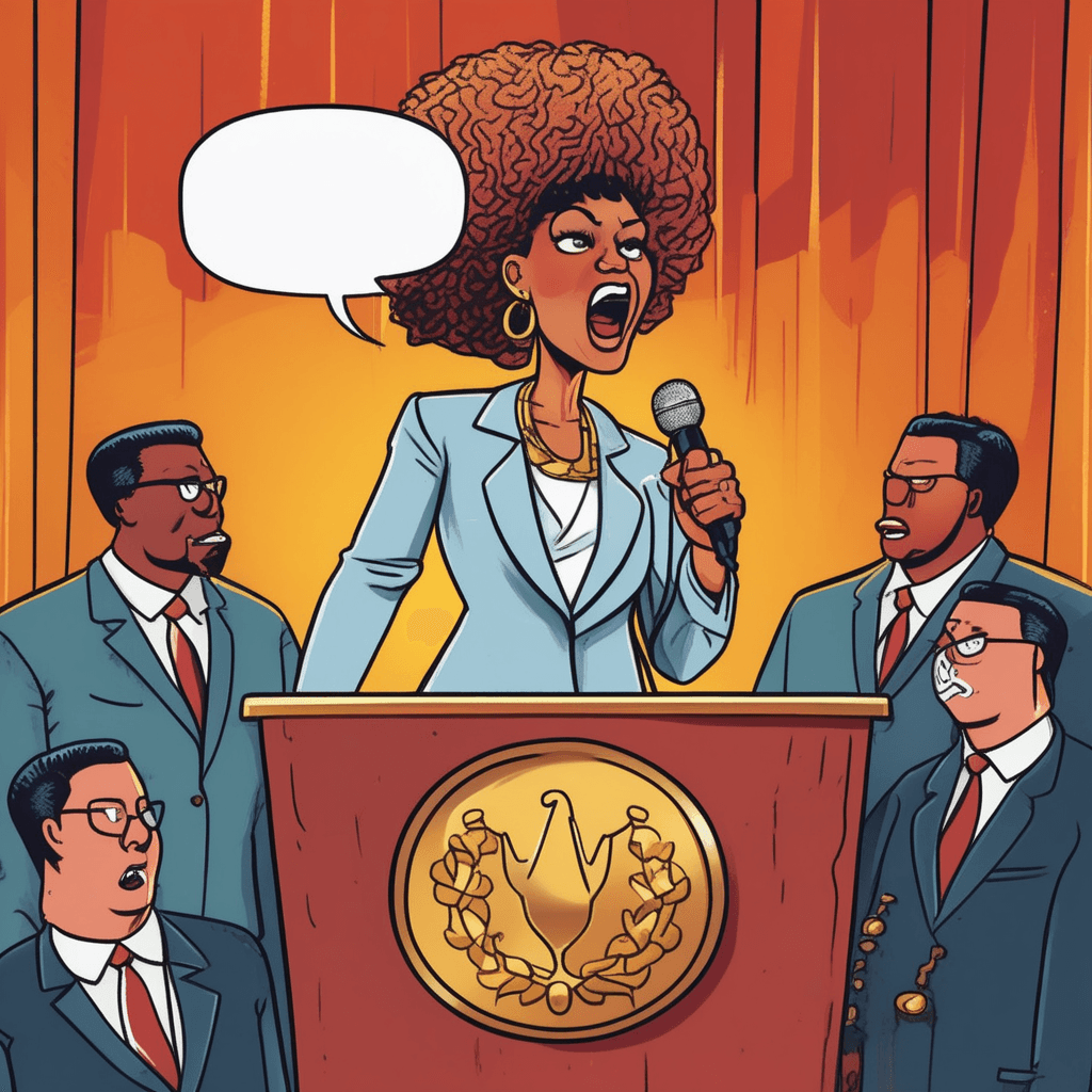 With just a token, her spirit stays unbroken and outspoken!