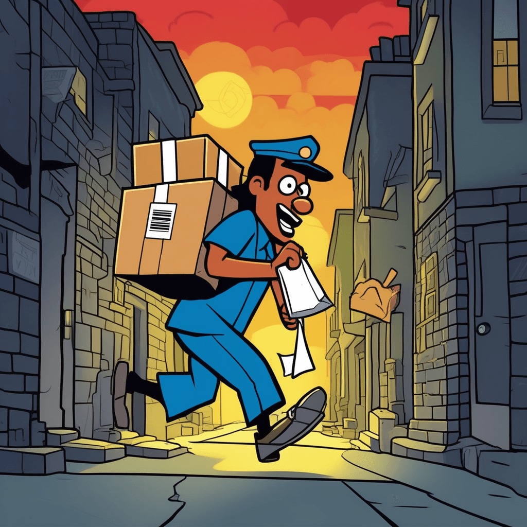 Overnight mail arrives with the daylight!