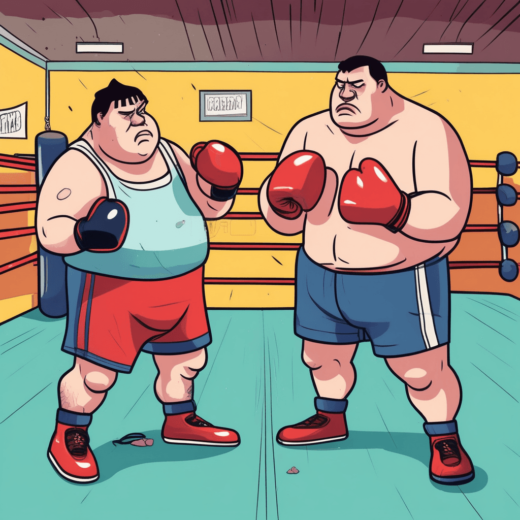 Overweight fighter between lightweight and heavyweight!