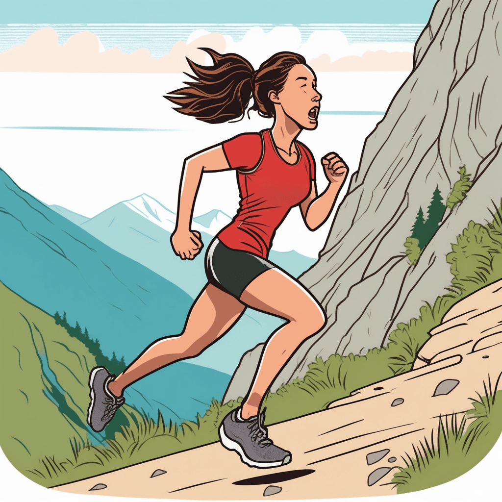 Breathing heavily after intense exercise