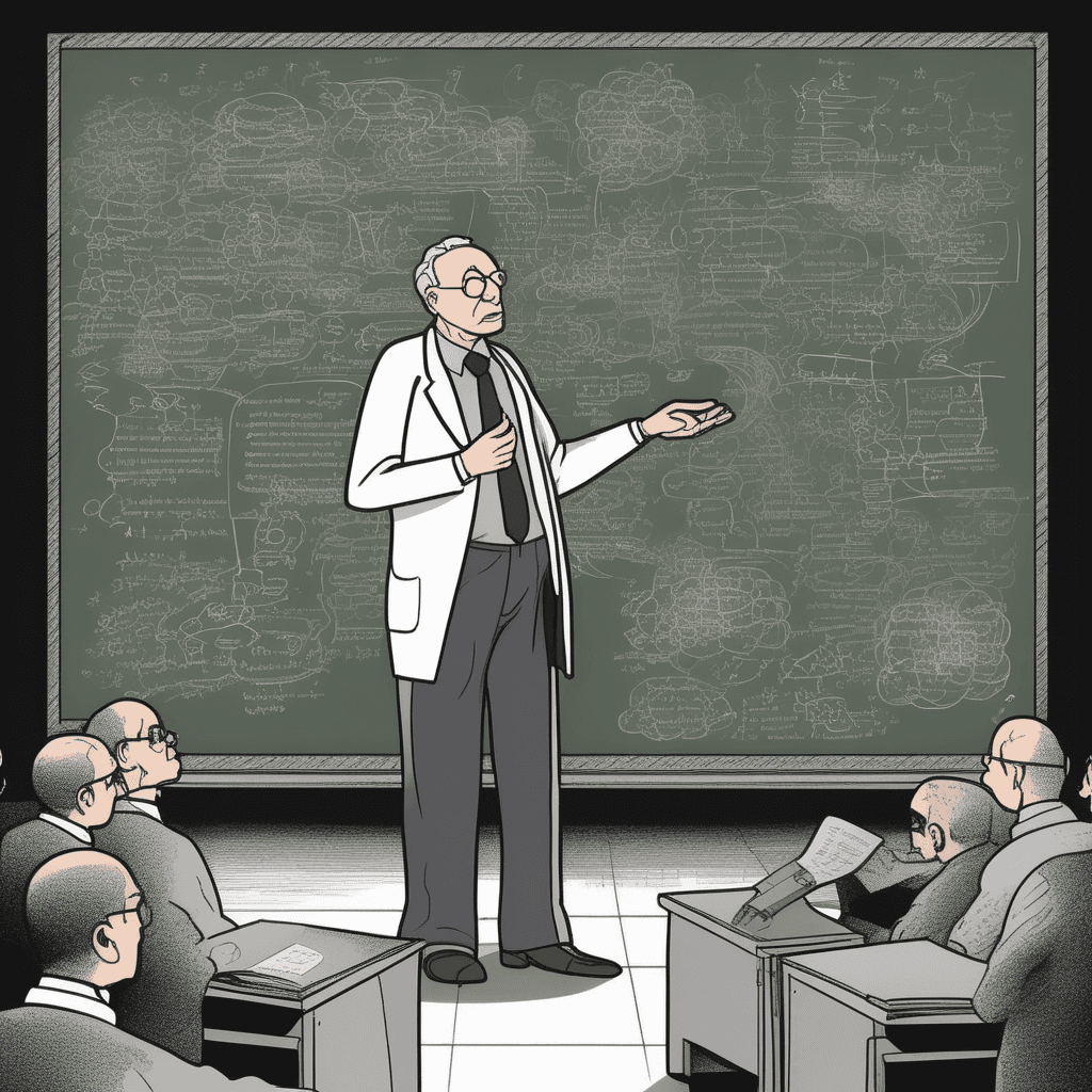 Between theoretical explanations, a parenthetical note makes the hypothetical clear!