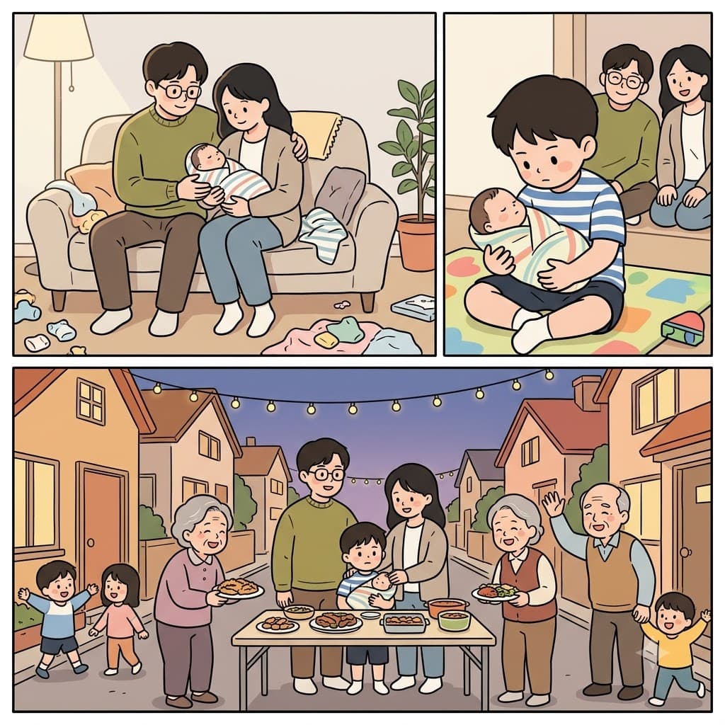 Parenthood strengthened their family, inspired brotherhood, and brought the whole neighborhood together.