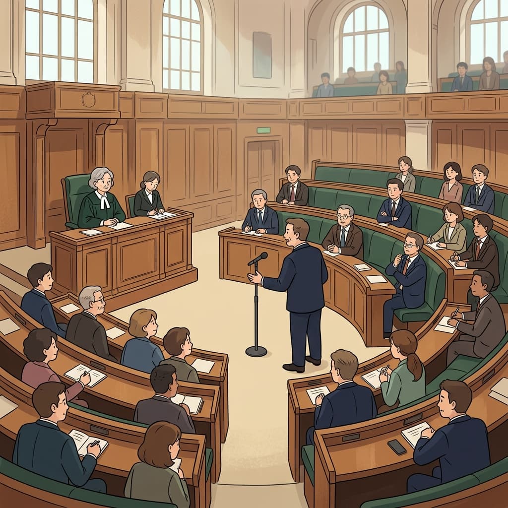The parliamentary debate lasted for hours before the final vote.