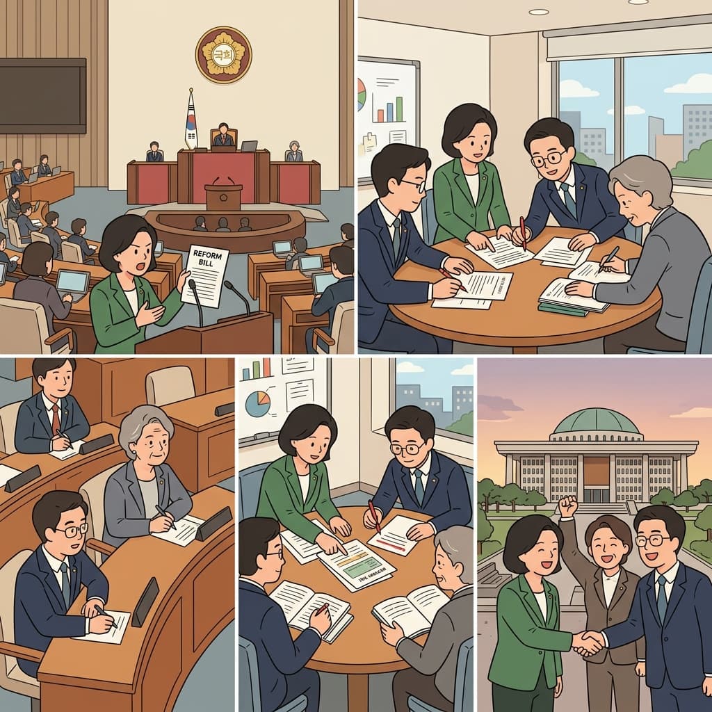 The parliamentary committee strengthened democracy by approving the new reform.