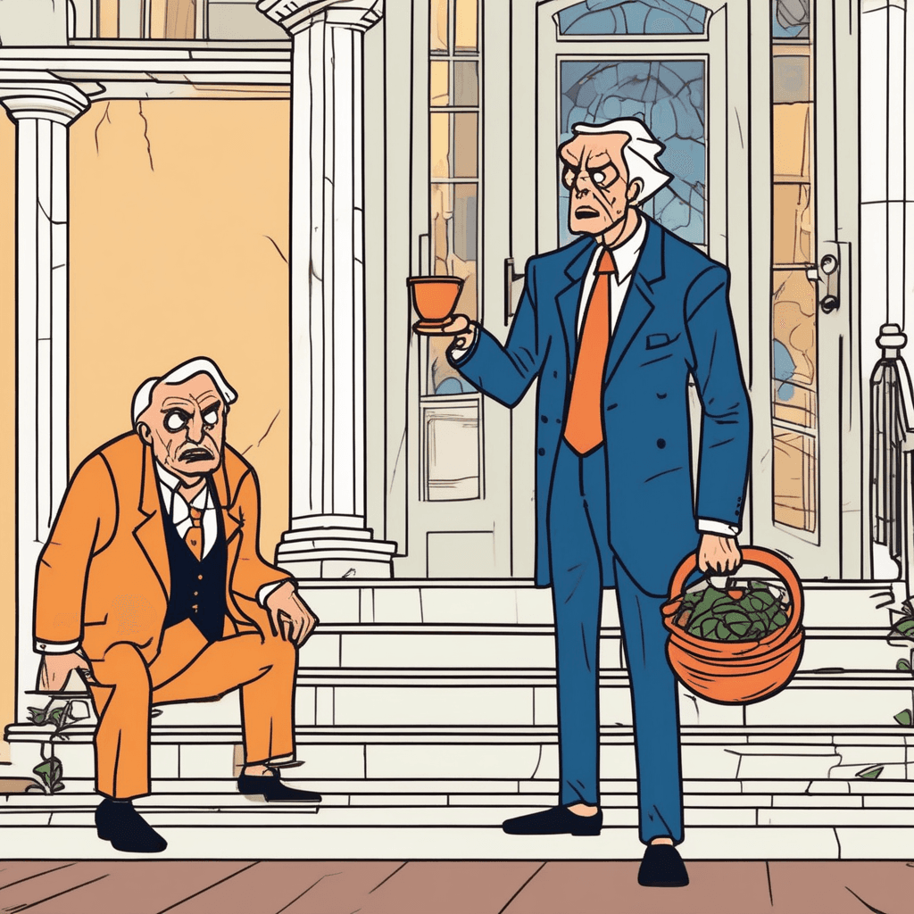 The penurious man stays curious, while the rich man grows furious!