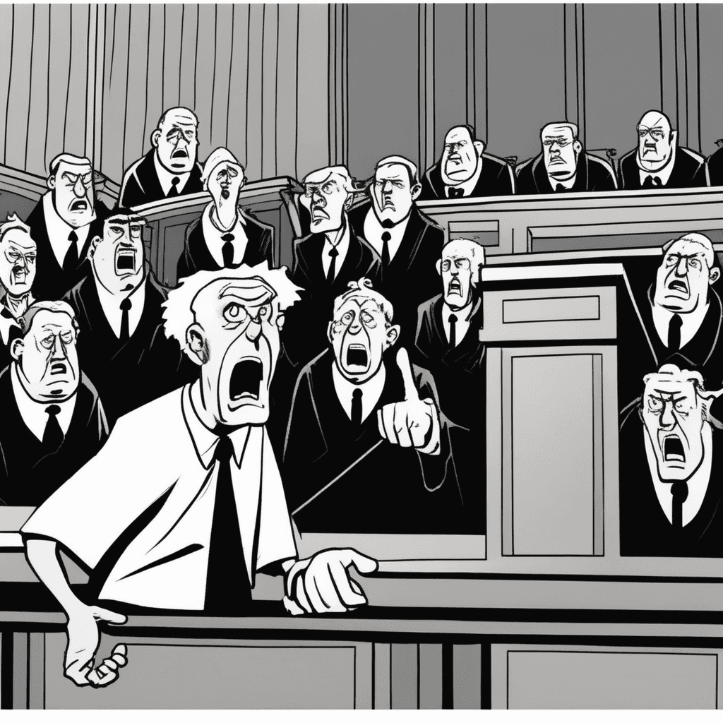 The jury erupts in fury over perjury!