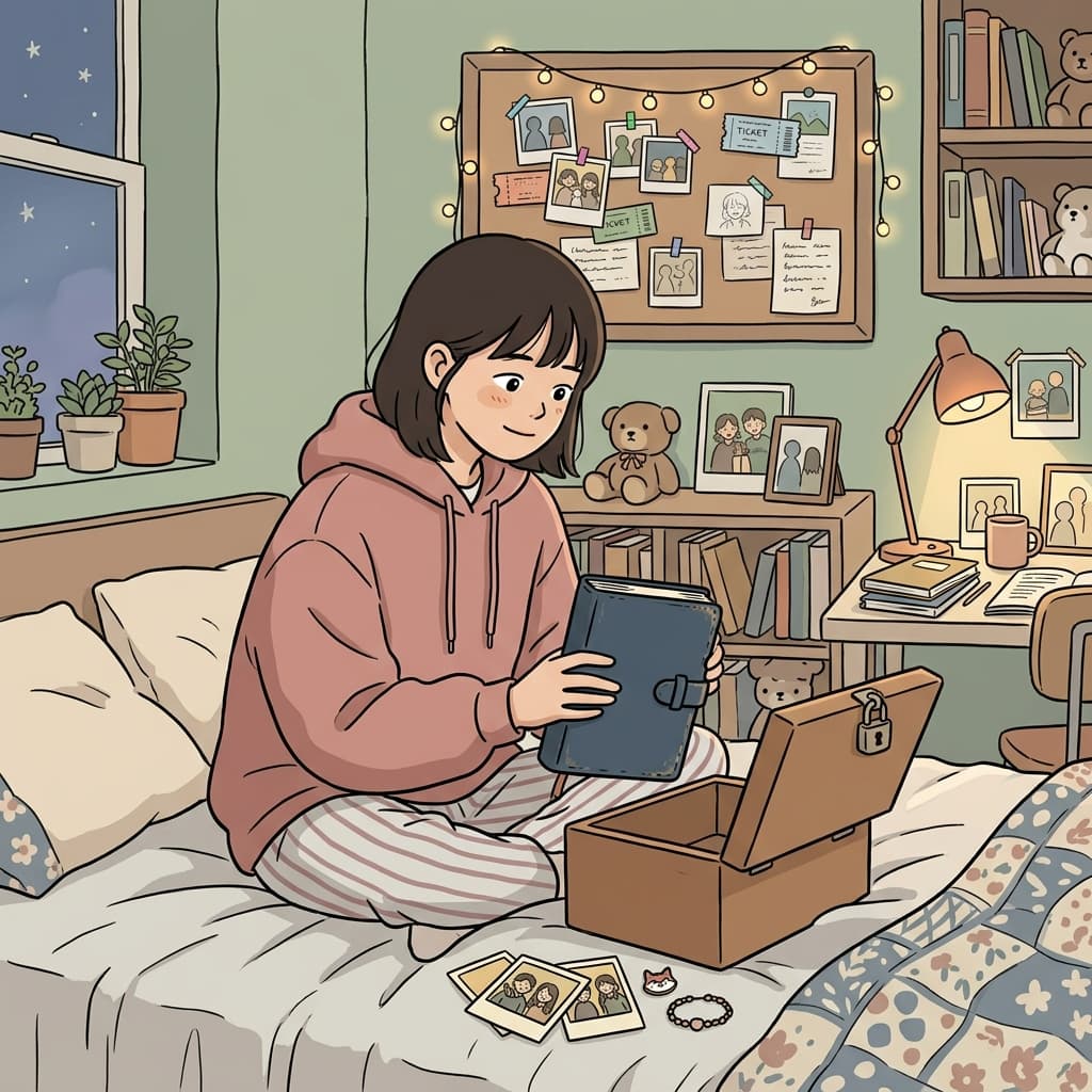 She kept her personal diary hidden from everyone else.
