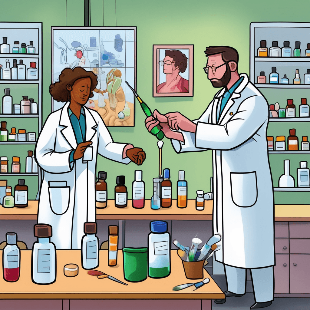 The pharmacist, like an artist and therapist, heals with precision