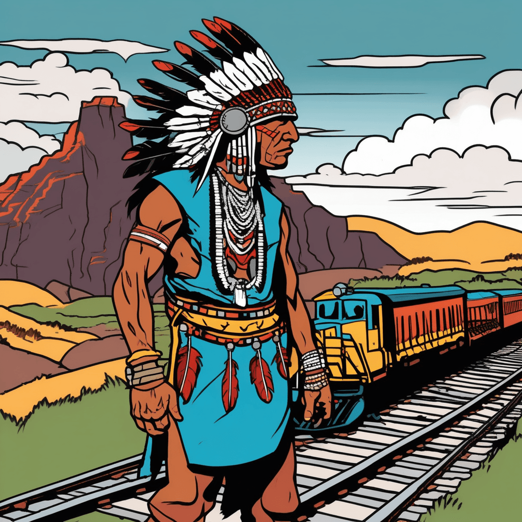 Though trains break the chains, the Plains Indian spirit remains!