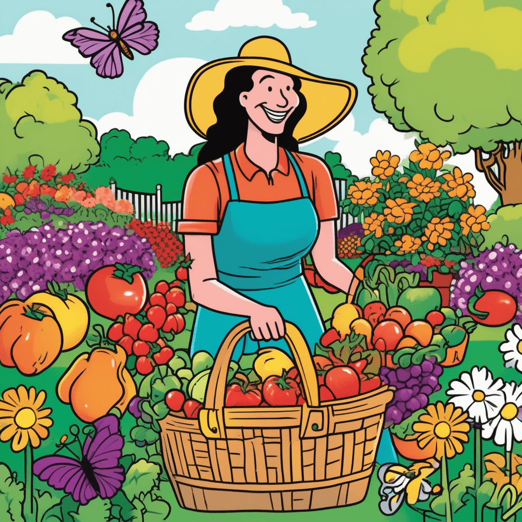 The dutiful gardener's work makes harvest both plentiful and beautiful!