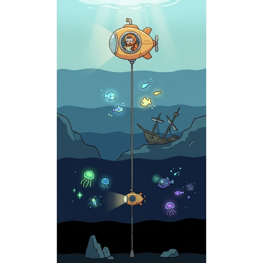 The diver went to plumb the deepest trench of the ocean.
