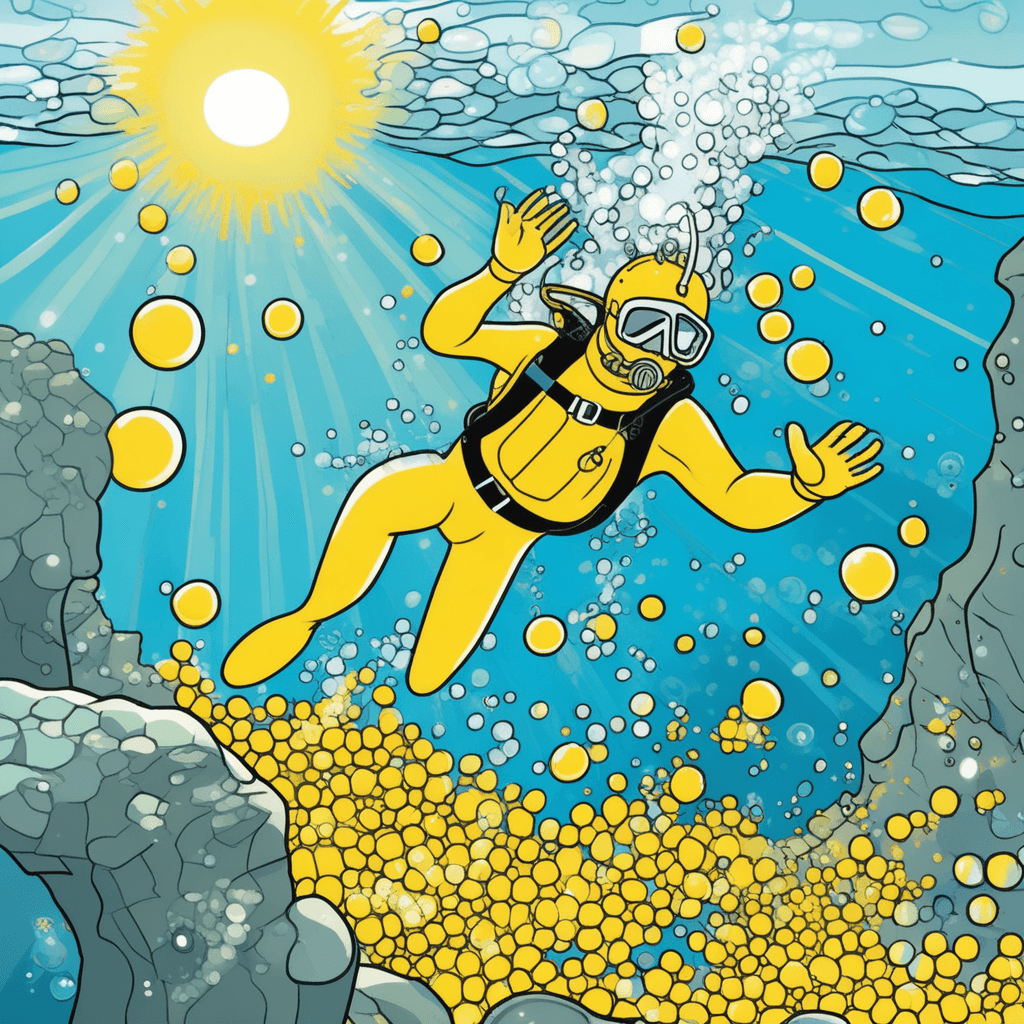 Plunge deep, grab the sponge, then lunge up!