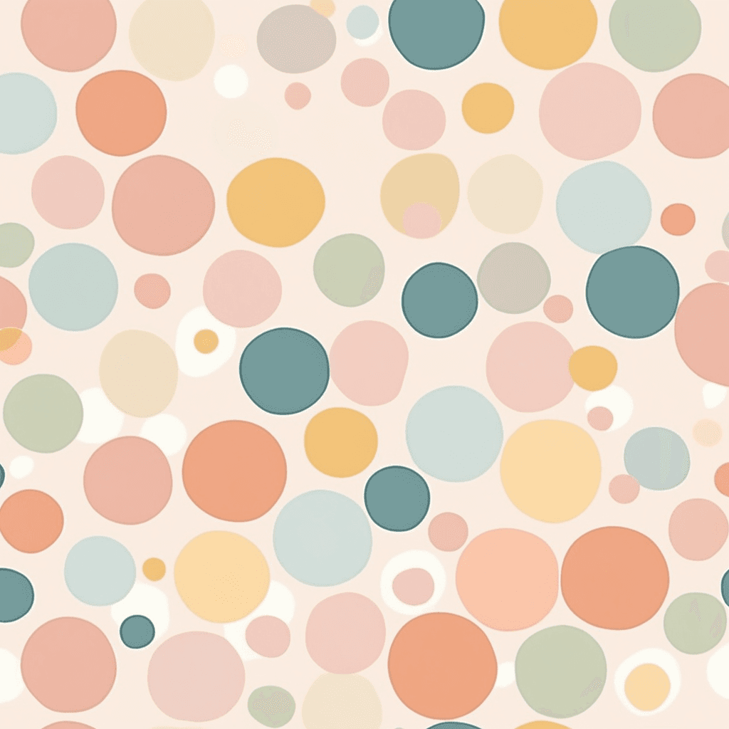 a round spot that is repeated as a pattern on fabric or clothing