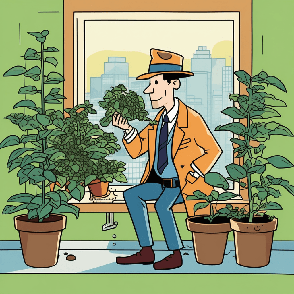 The spotted potted plant reveals what was plotted!