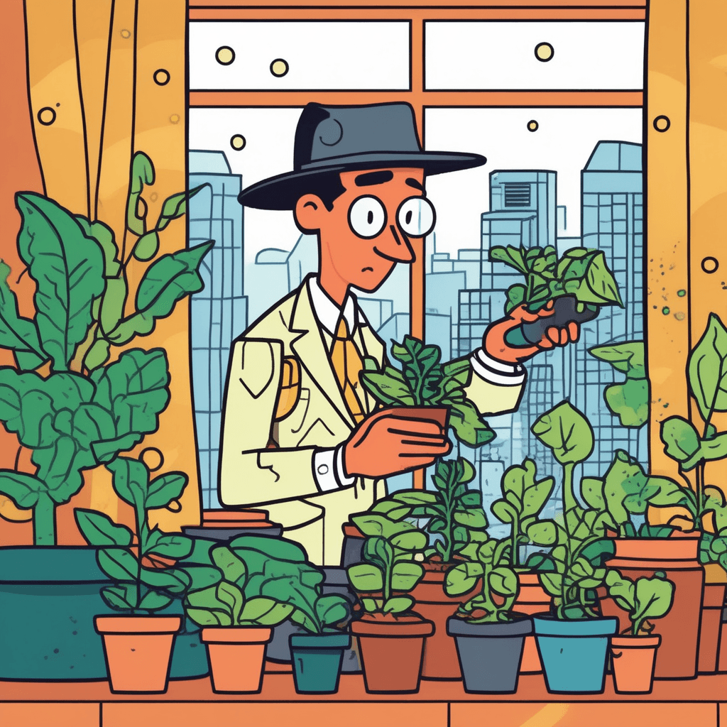 Spotted clues in potted plants reveal what was plotted!