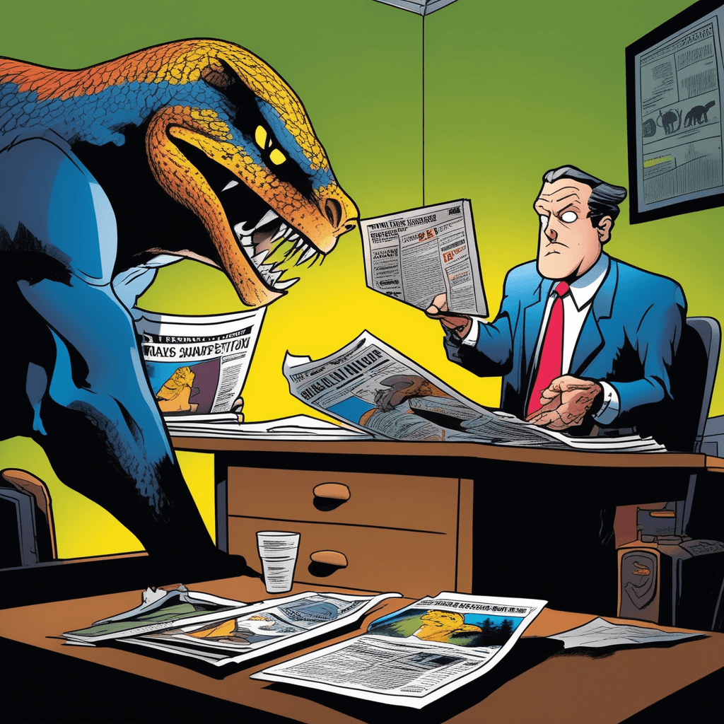 The senator stalks the editor like a predator!