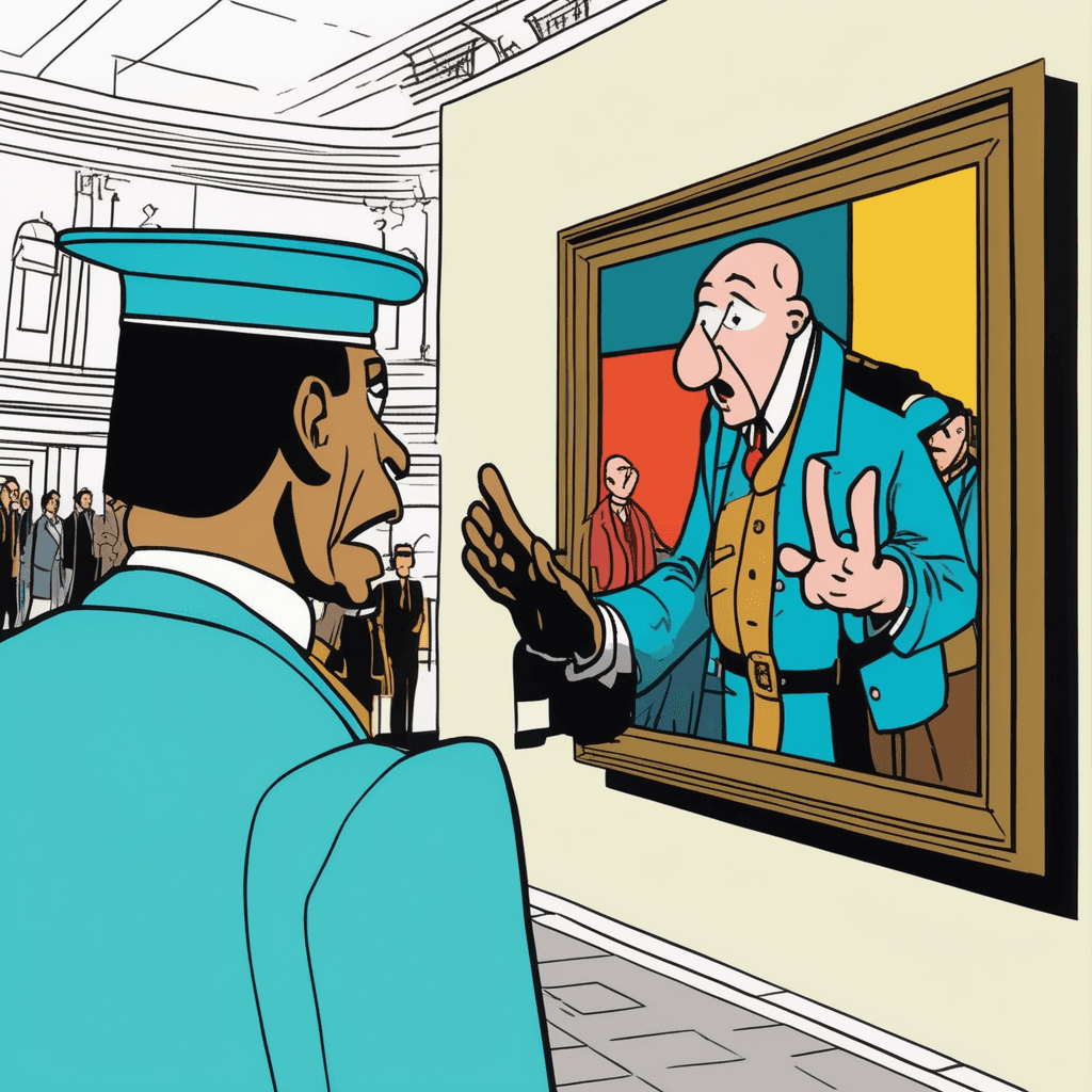 The pretentious critic grows contentious, while the guard stays conscientious