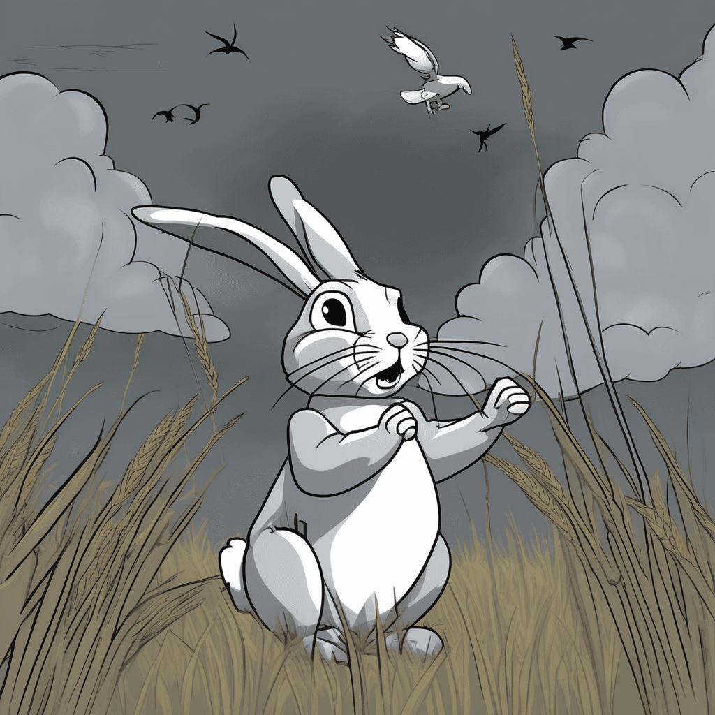 In the gray sky above, the prey can only pray