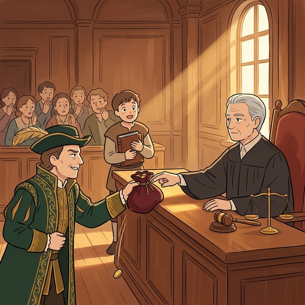 The old judge's probity made even the guilty respect his verdict.