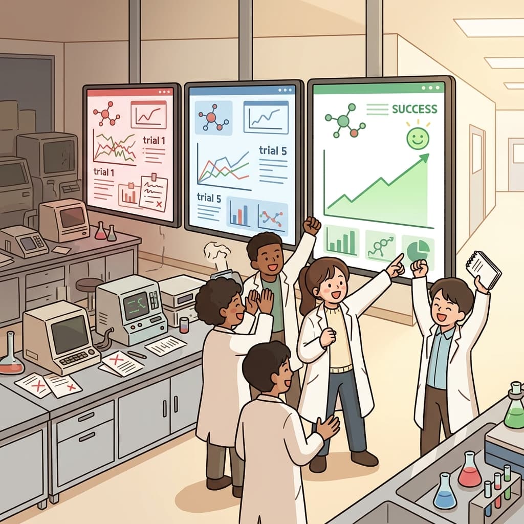 The medical team made significant progress in developing a cure for the disease.