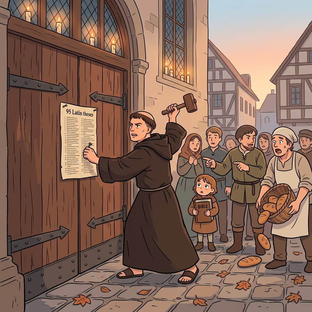 Protestantism began when reformers challenged the old church and demanded direct access to scripture.