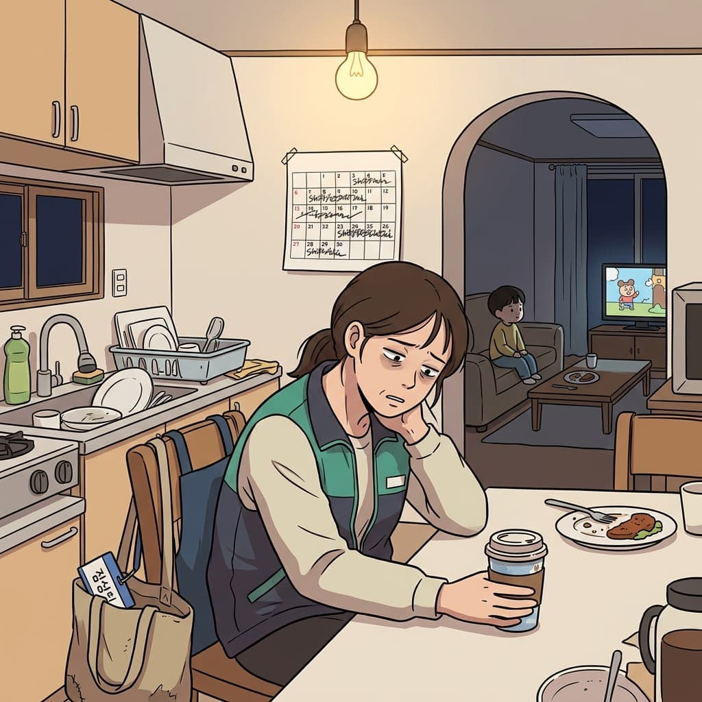 Working three jobs really put a strain on her health and family time.
